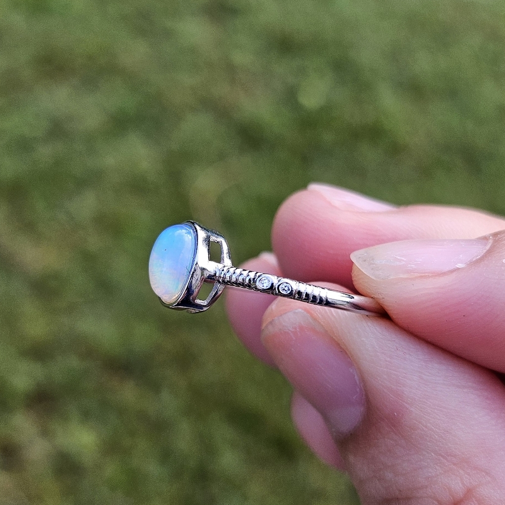 Opal Silver Ring 925 - image 4